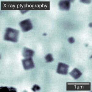 Imaging Cu2O nanocube hollowing in solution by quantitative in-situ X-ray ptychography