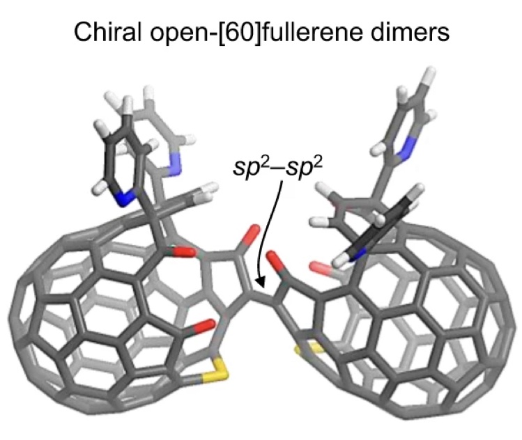 Synthesis of inter-[60]fullerene conjugates with inherent chirality